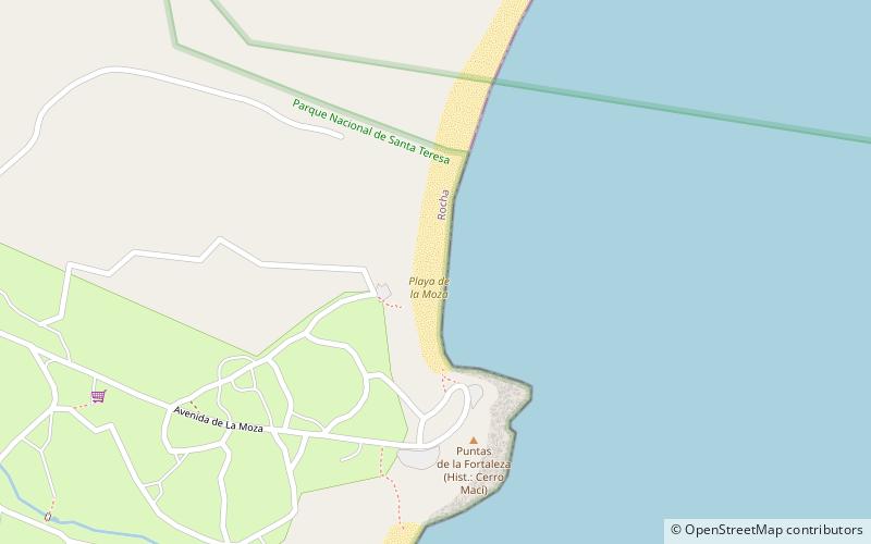 playa de la moza location map