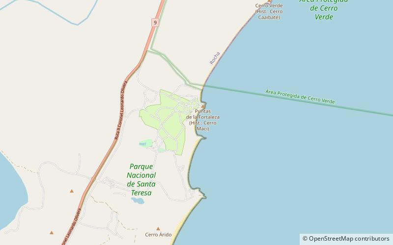playa las achiras location map