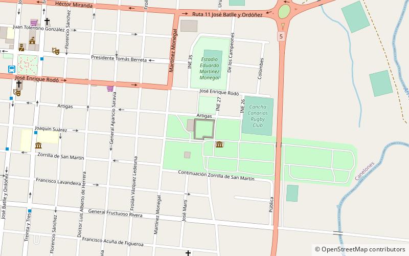 zoologico canelones location map
