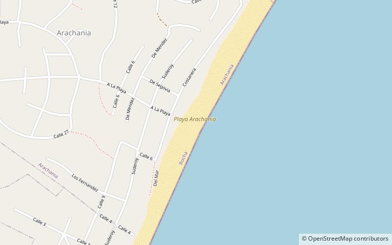 playa arachania location map