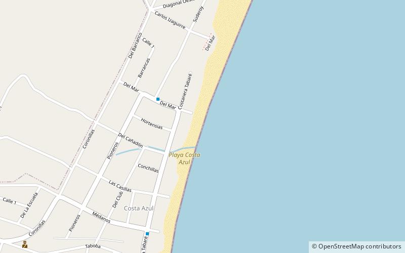 playa costa azul location map