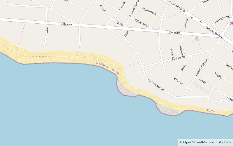 playa los botes la paloma location map