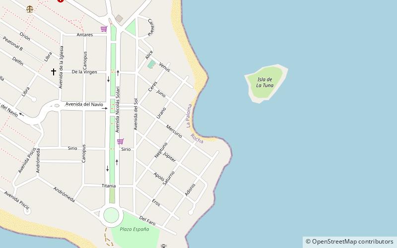 bahia chica la paloma location map