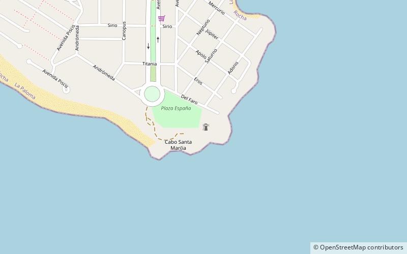 Faro Cabo Santa Maria location map