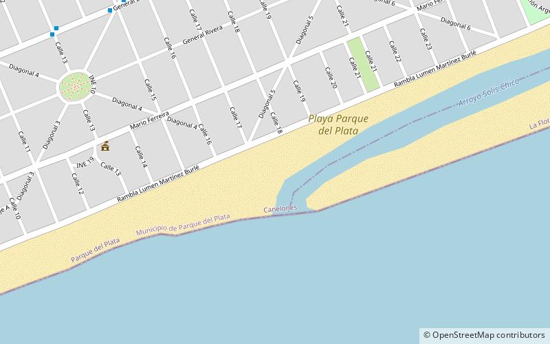 playa parque del plata location map
