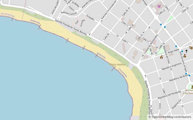 Playa mansa location map