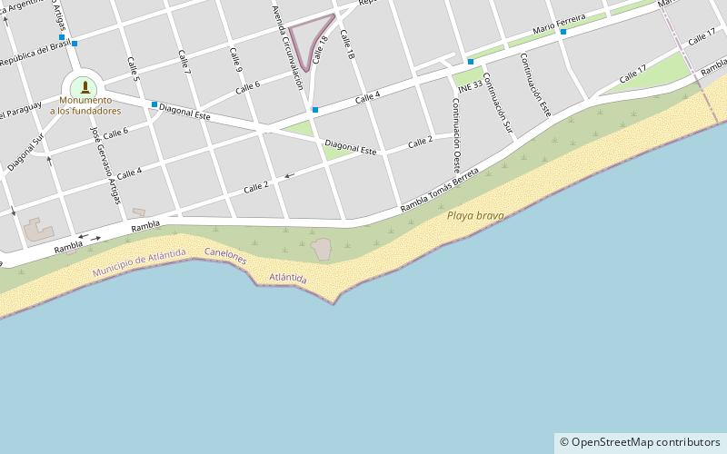 Playa brava location map