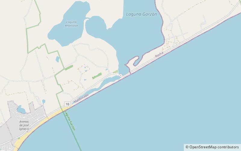 Laguna Garzon Bridge location map