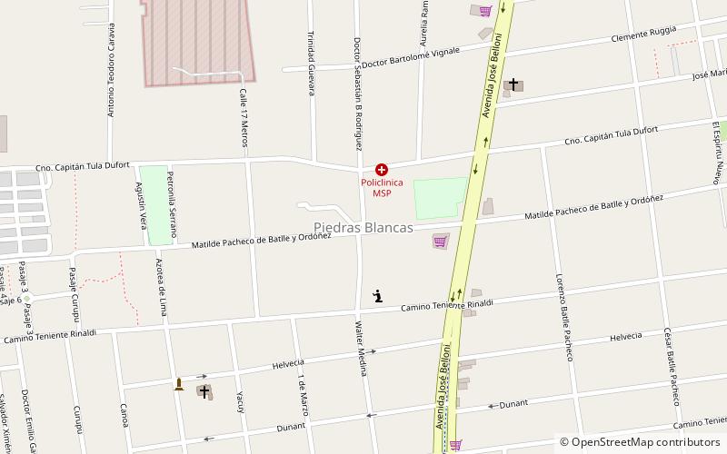 Piedras Blancas location map