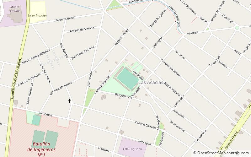 Estadio Contador Damiani location map