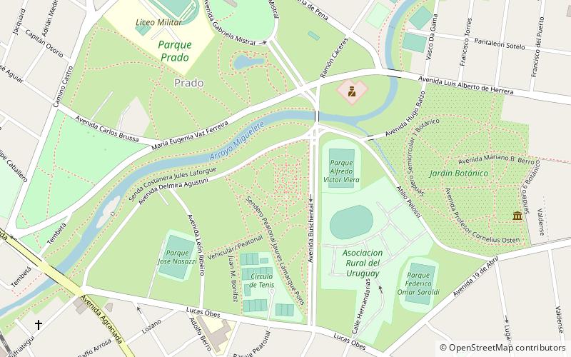 rosedal montevideo location map