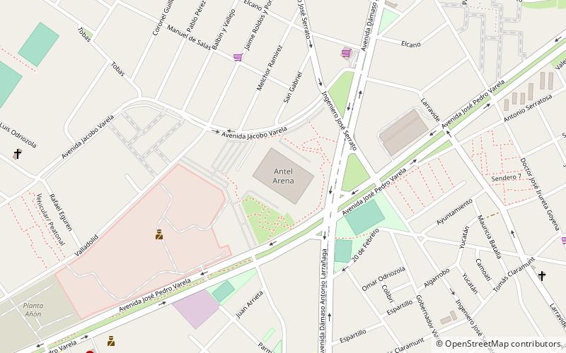 Antel Arena location map