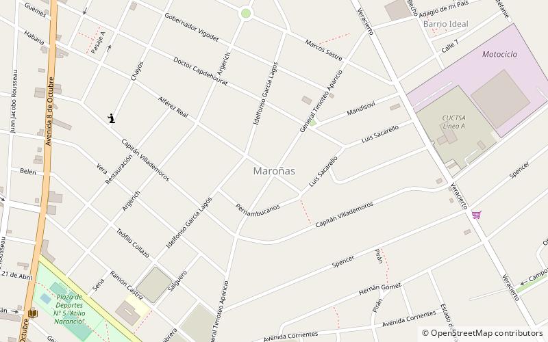 Maroñas location map