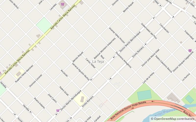 La Teja location map