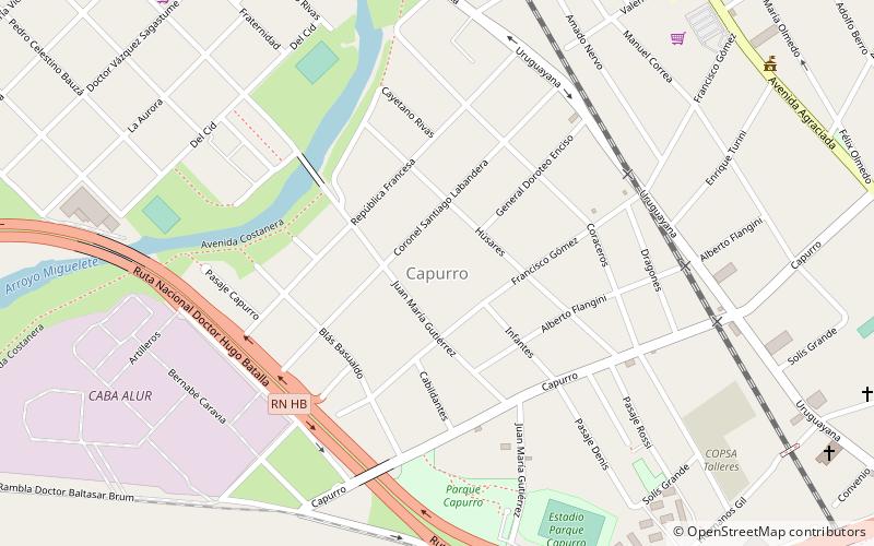 Capurro location map