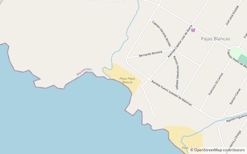 playa pajas blancas montevideo location map