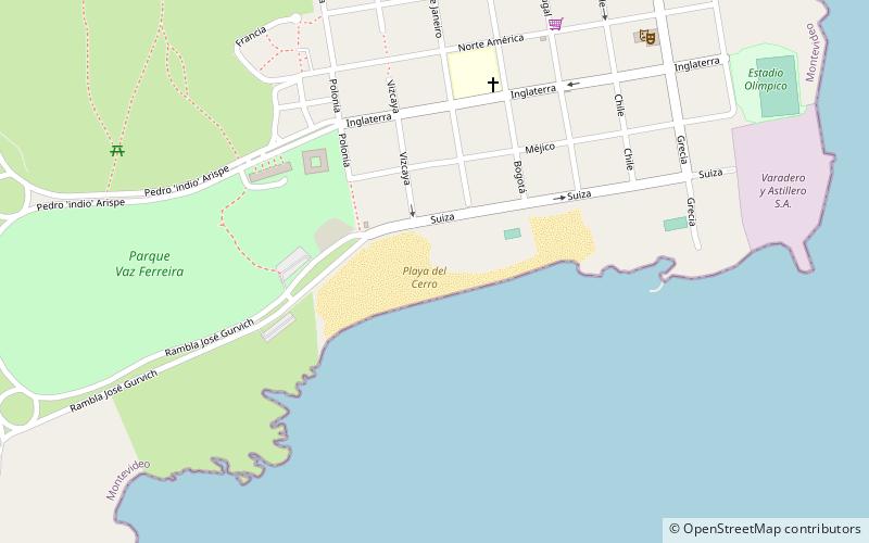 playa del cerro montevideo location map