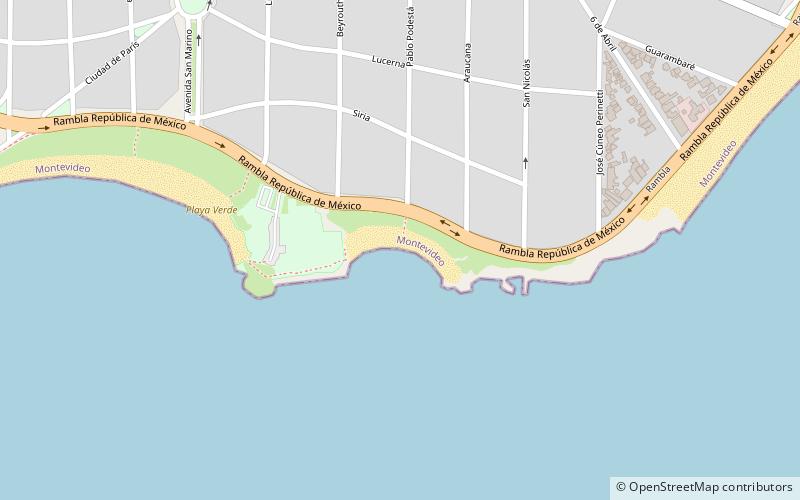 playa de la mulata montevideo location map