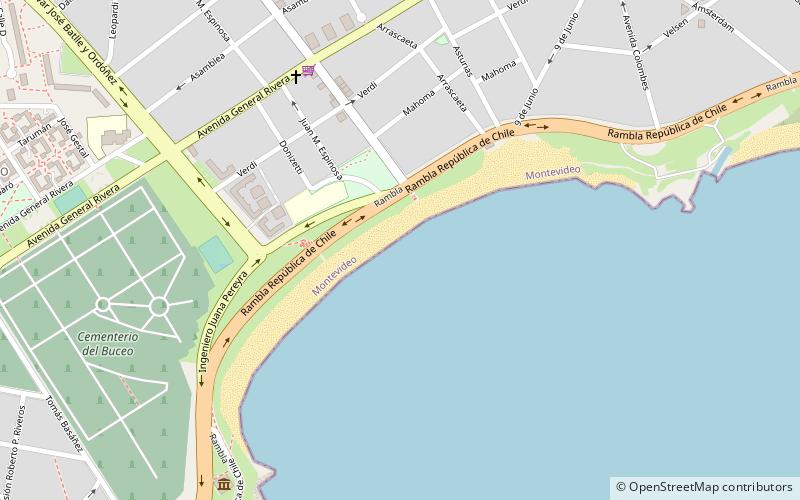 Playa del Buceo location map