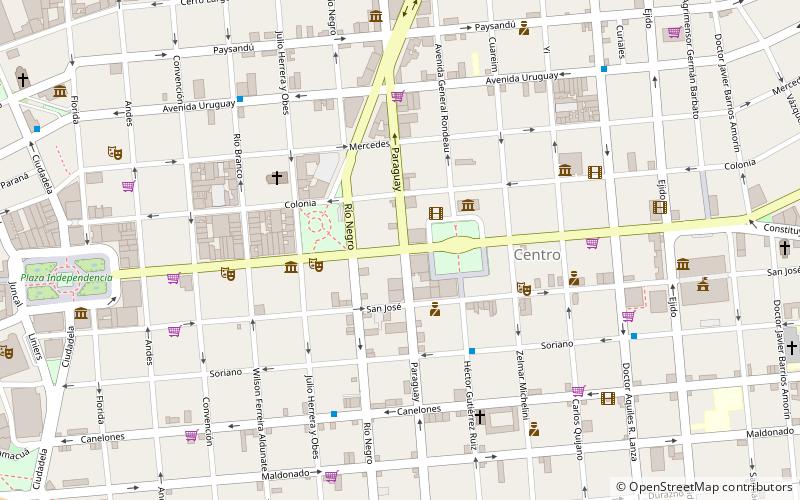 Avenida 18 de Julio location map