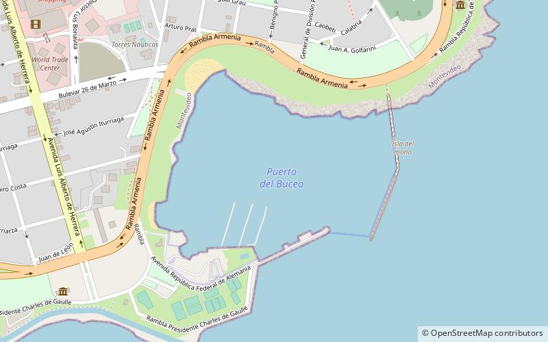 puerto del buceo montevideo location map