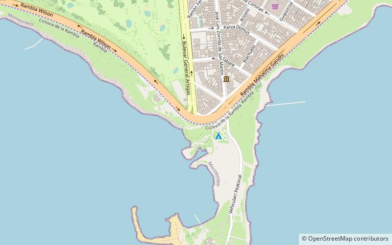 Artigas Boulevard location map