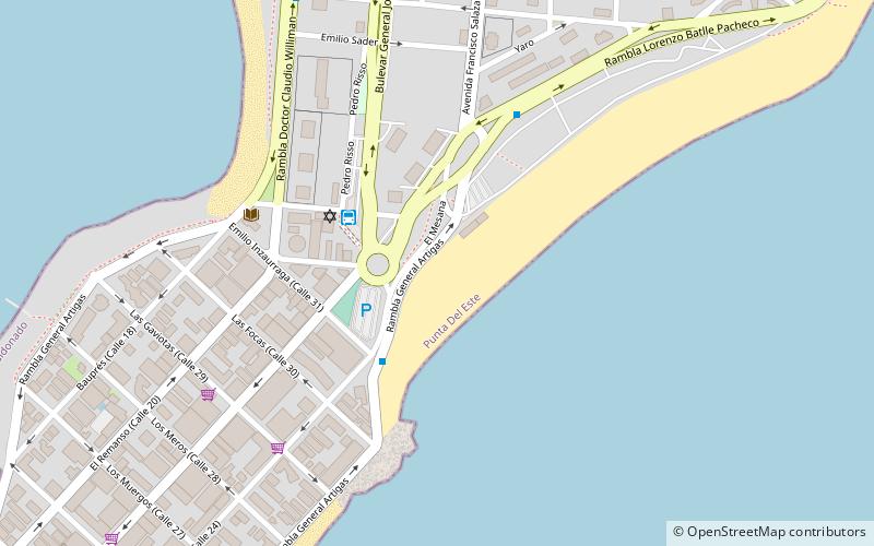 La Mano de Punta del Este location map