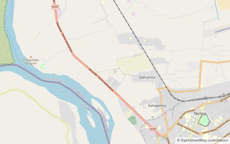 zurmala tower termez location map