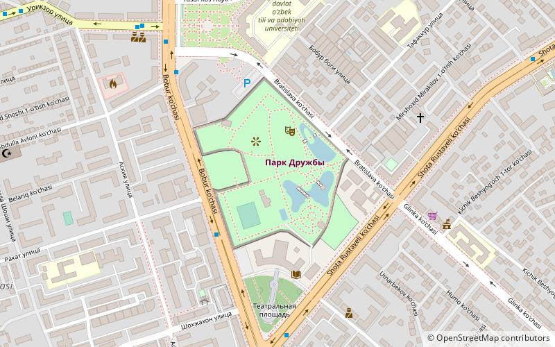 park druzby tashkent location map