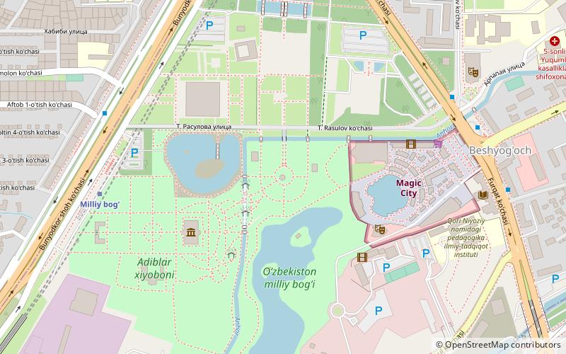 alisher navoiy park taskent location map