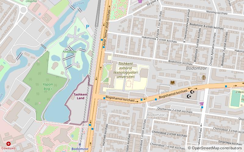 Taschkenter Universität für Informationstechnologie location map