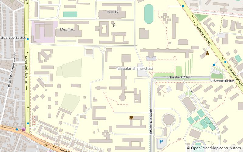 Université nationale d'Ouzbékistan location map