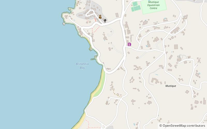 mustique security location map