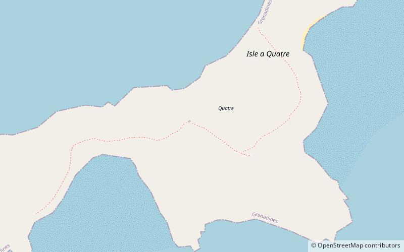 Quatre Island location map