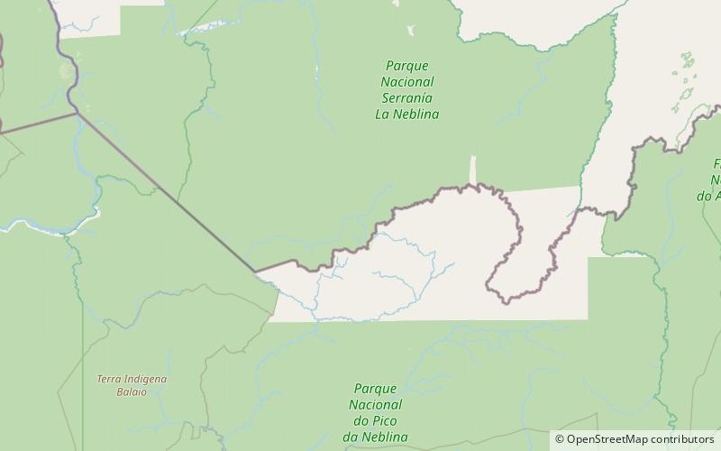 serra do imeri park narodowy serrania de la neblina location map
