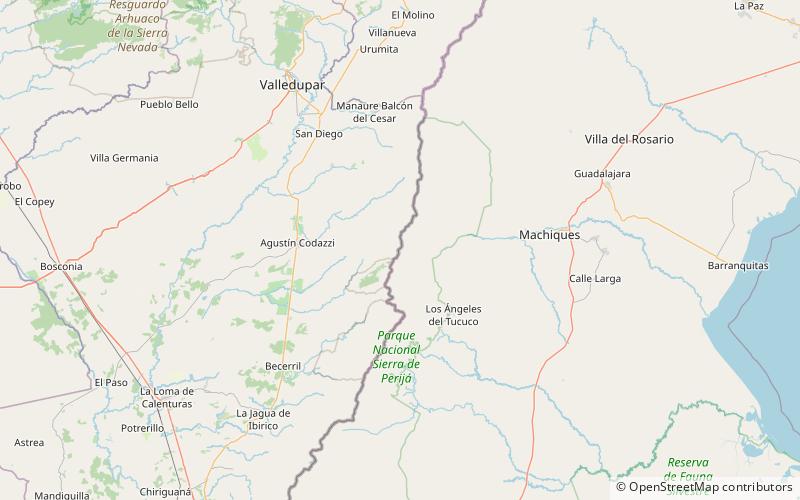 Serranía de Perijá location map