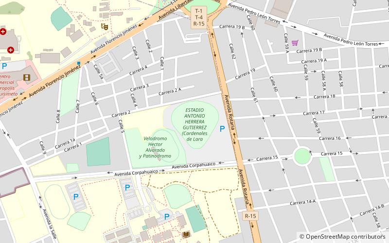 estadio antonio herrera gutierrez barquisimeto location map