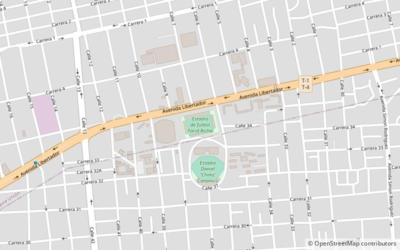 Estadio Farid Richa location map