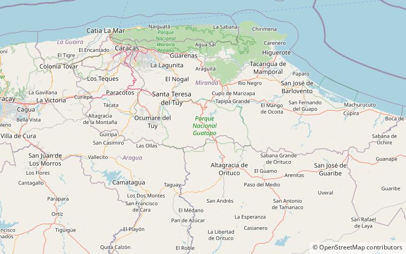 Parque nacional Guatopo location map