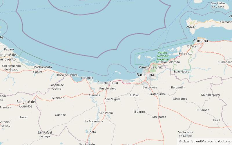 Píritu Islets location map