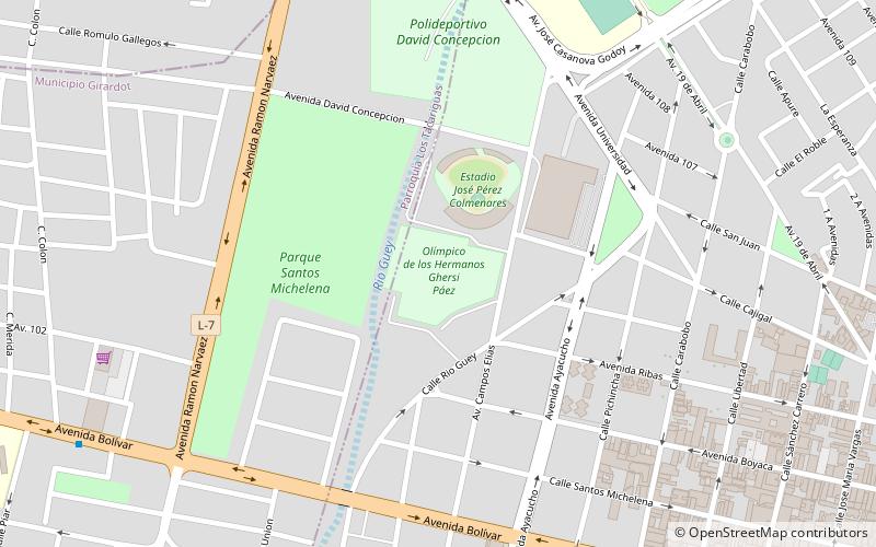 Estadio Olímpico Hermanos Ghersi Páez location map