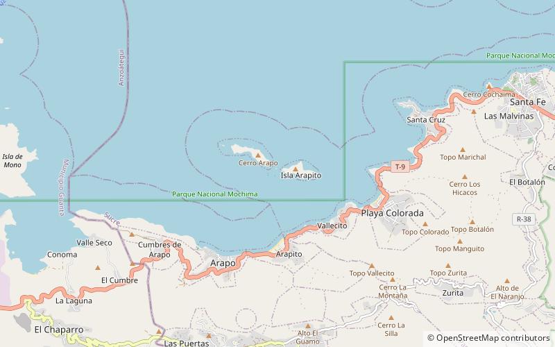 Caracas Islands location map