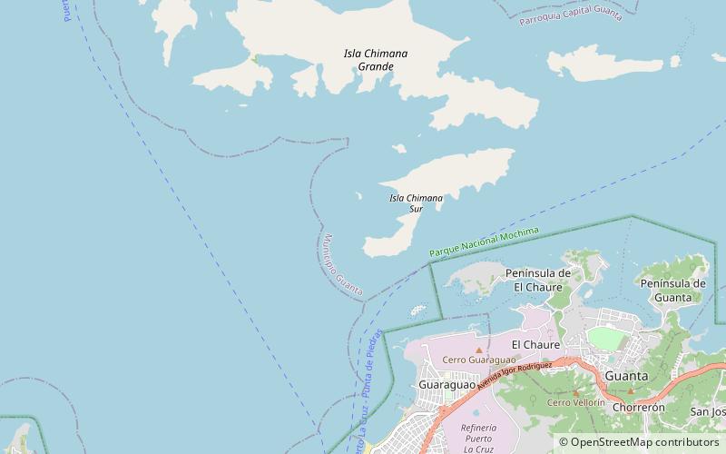 Îles Chimanas location map