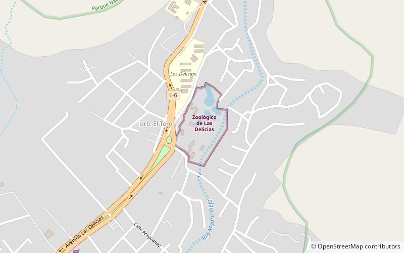 Las Delicias Zoo location map
