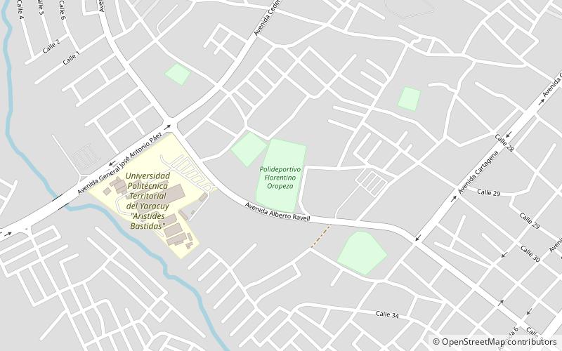 estadio florentino oropeza location map