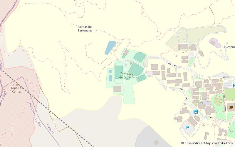 Estadio de fútbol de la Universidad Simón Bolívar location map