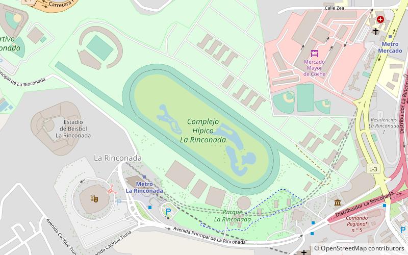 La Rinconada Hippodrome location map