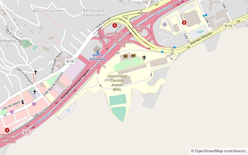 Universidad Católica Andrés Bello location map