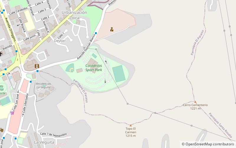 cocodrilos sports park caracas location map