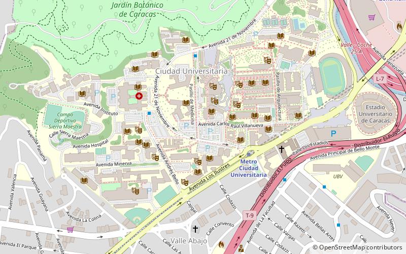 central university of ecuador caracas location map
